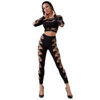 Ondergoed Set Chilirose Zwart S/L