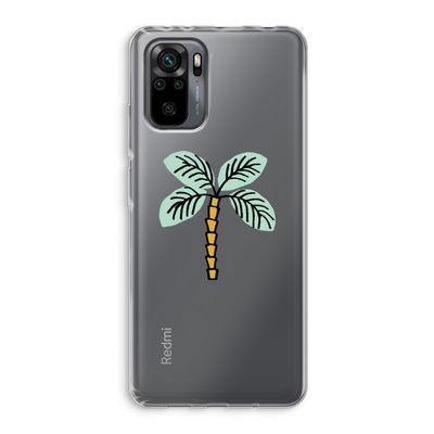Palmboom: Xiaomi Redmi Note 10 Pro Transparant Hoesje