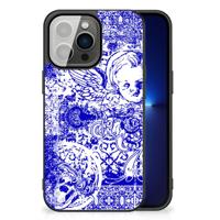 Telefoonhoesje iPhone 13 Pro Angel Skull Blauw