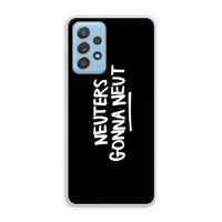 Neuters (zwart): Samsung Galaxy A73 Transparant Hoesje