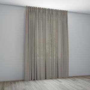 Overgordijn Athene Taupe Coupage