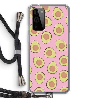 Dancing avocados: OnePlus 9 Pro Transparant Hoesje met koord