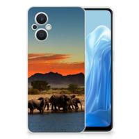 OPPO Reno8 Lite TPU Hoesje Olifanten