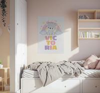 Koala en regenboog kinderkamer poster