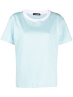 STYLAND t-shirt en coton à épaules tombantes - Bleu - thumbnail