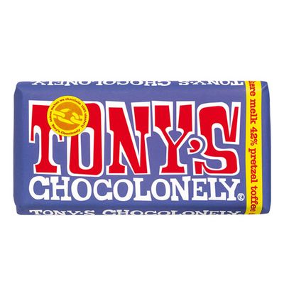 Tony&apos;s Chocolonely - Donkere Melk Pretzel Toffee - 180g
