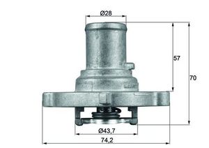 Thermostaat, koelvloeistof TI12287D