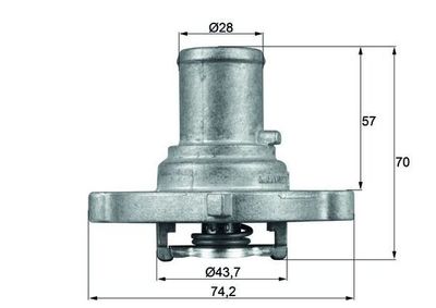 Thermostaat, koelvloeistof TI12287D