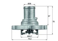 Thermostaat, koelvloeistof TI12287D