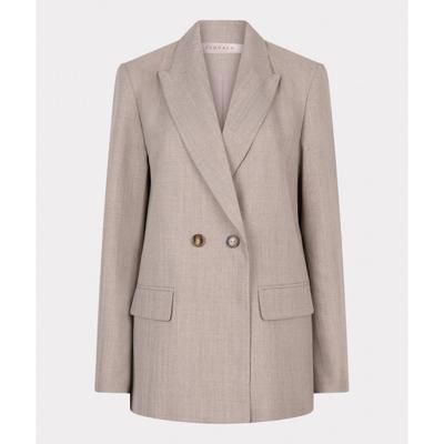 Esqualo - Beige | Dames | Blazer | Beige | 46 | regular | Kamst mode