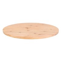 Cook Concept draaibaar serveer plateau - dienblad - bamboe hout - D35 cm - lichtbruin - rond