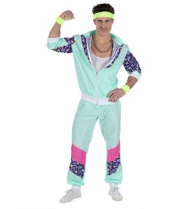 Mintgroen Trainingspak Man Kostuum