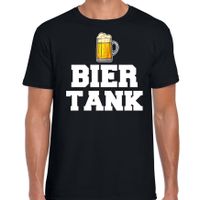 Drank t-shirt bier tank zwart voor heren - Drank / bier fun t-shirt