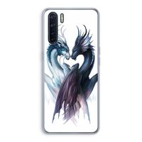 Yin Yang Dragons: Oppo A91 Transparant Hoesje