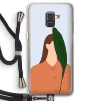 Leaf: Samsung Galaxy A8 (2018) Transparant Hoesje met koord