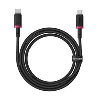 Baseus Dura Type C naar Type C 100 W snellaadkabel 1 m Zwart, Rood