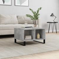 Salontafel 60x50x36,5 cm bewerkt hout betongrijs