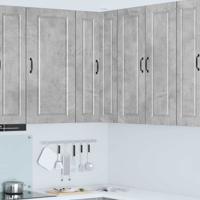 Keukenkast met plank Beton Grijs 57 x 57 x 100 cm Bewerkt hout