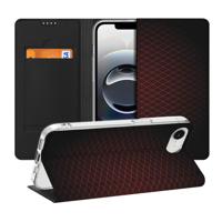 Apple iPhone 16e | Hoesje met Magneet | Geruit Rood