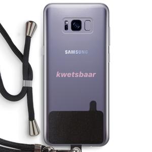 kwetsbaar: Samsung Galaxy S8 Plus Transparant Hoesje met koord