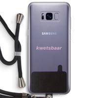 kwetsbaar: Samsung Galaxy S8 Plus Transparant Hoesje met koord - thumbnail