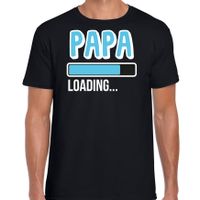 Bellatio Decorations Cadeau t-shirt aanstaande papa - papa loading - zwart/blauw - heren - Vaderdag/verjaardag 2XL  - - thumbnail