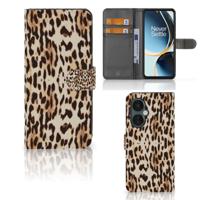 OnePlus Nord CE 3 Lite | Telefoonhoesje | Met pasjeshouder | Leopard