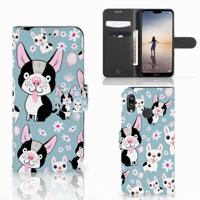Huawei P20 Lite | Telefoonhoesje | Met pasjeshouder | Hondjes