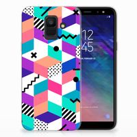 Samsung Galaxy A6 (2018) TPU Hoesje Blokken Kleurrijk