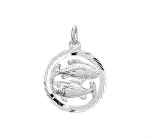 Hanger Sterrenbeeld Vissen zilver