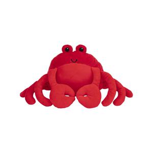 Nature Planet Pluche dieren knuffel Krab - rood - van 25 cm - krabben knuffels