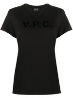 A.P.C. t-shirt à logo imprimé - Noir - thumbnail