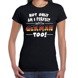 Not only perfect German / Duitsland t-shirt zwart voor dames