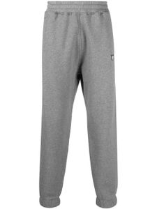 Maison Kitsuné pantalon de jogging en coton à taille élastiquée - Gris