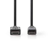 Nedis High Speed ??HDMI-Kabel met Ethernet | 2 m | 1 stuks - CVGB34500BK20 CVGB34500BK20 - thumbnail