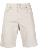 Jacob Cohën short à patch logo - Tons neutres