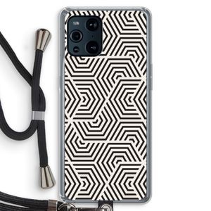Magic pattern: Oppo Find X3 Transparant Hoesje met koord