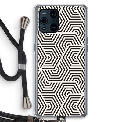 Magic pattern: Oppo Find X3 Transparant Hoesje met koord