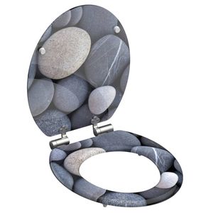 SCHÜTTE Toiletbril met soft-close GREY STONE