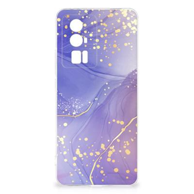 Smartphone hoesje voor Xiaomi Poco F5 Pro Watercolor Paars Smartphone hoesje voor Xiaomi Poco F5 Pro Watercolor Paars