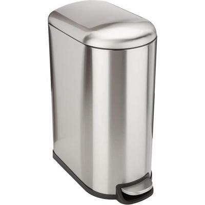 KITCHEN MOVE Smalle keukenprullenbak - Staal - 40L FULLER