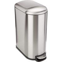 KITCHEN MOVE Smalle keukenprullenbak - Staal - 40L FULLER