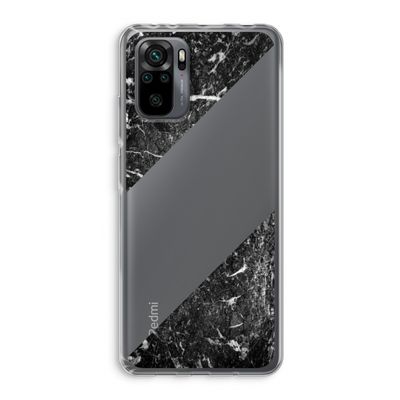 Zwart marmer: Xiaomi Redmi Note 10 Pro Transparant Hoesje