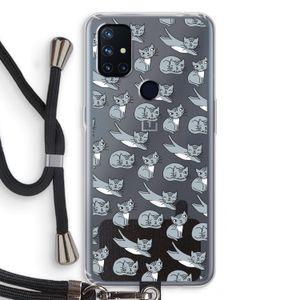 Poezen: OnePlus Nord N10 5G Transparant Hoesje met koord