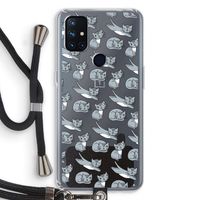 Poezen: OnePlus Nord N10 5G Transparant Hoesje met koord