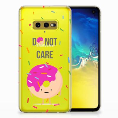 Samsung Galaxy S10e | Siliconen Case | Donut Roze