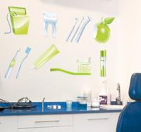 Sticker elementen tandarts