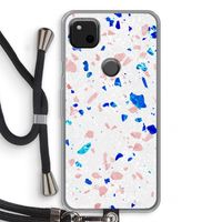 Terrazzo N°6: Pixel 4a Transparant Hoesje met koord