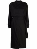 MM6 Maison Margiela robe mi-longue Trench - Noir