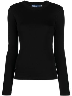 Polo Ralph Lauren haut à manches longues - Noir